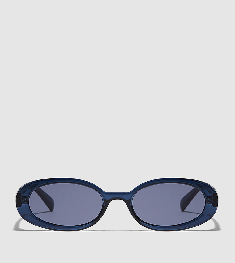 Drew Full Rim Round Sunglasses