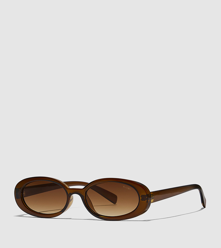 Drew Full Rim Round Sunglasses