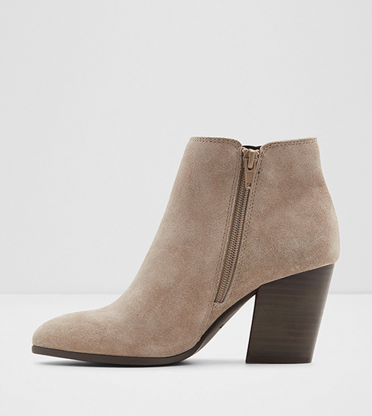 Buy Aldo Blanka Point Toe Heeled Boots Flex Collections In Grey