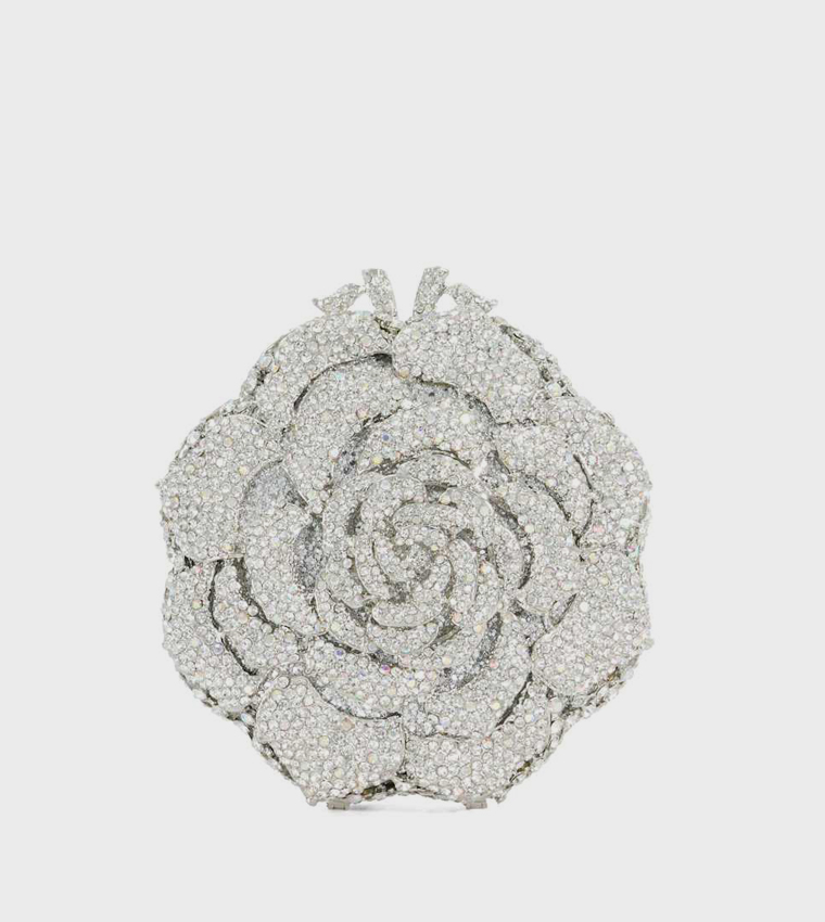 BLING Embellished Rose Clutch