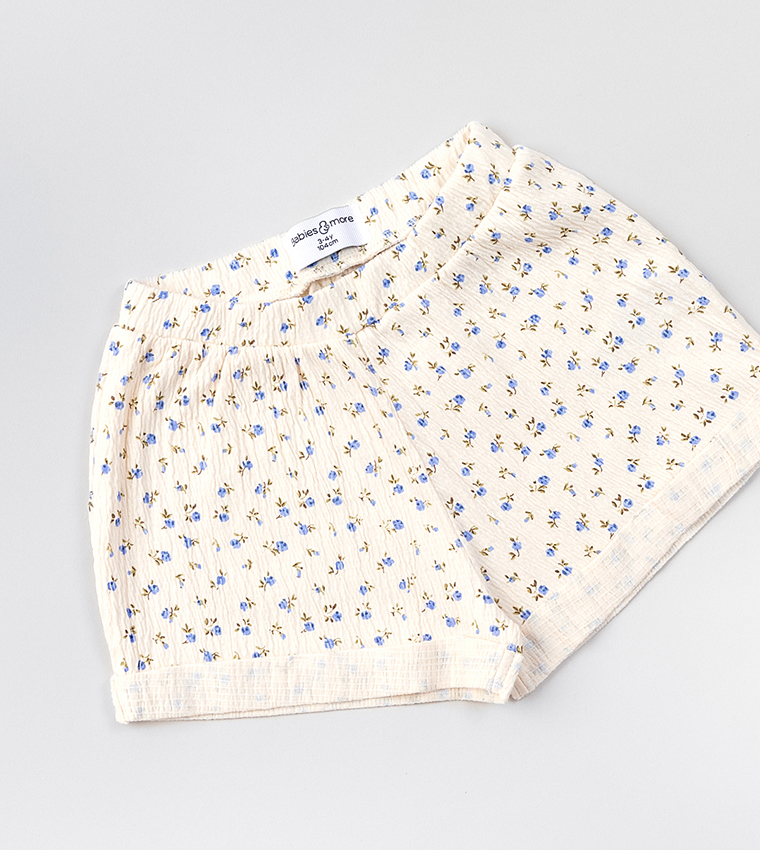 Printed Short Sleeves Clothing Set