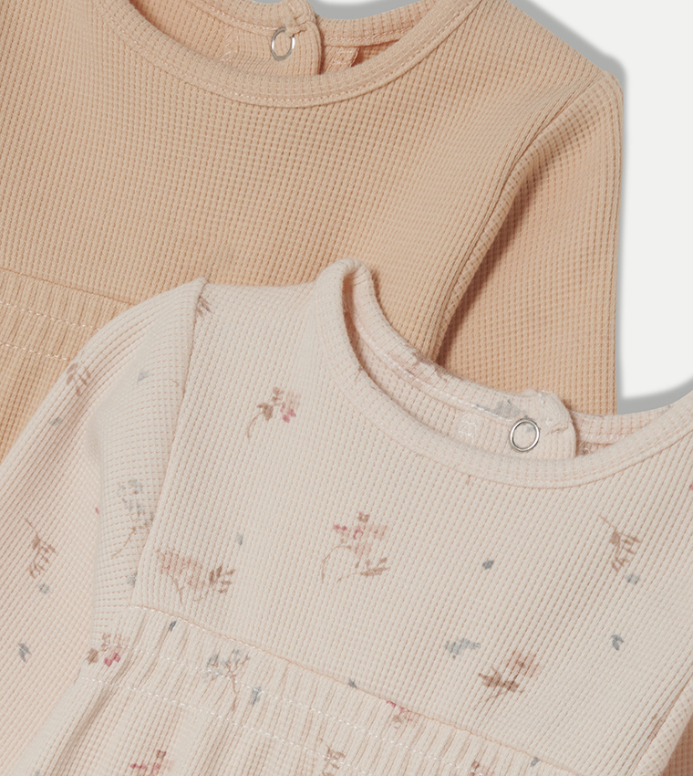 2 Pack Long Sleeves Bodysuits