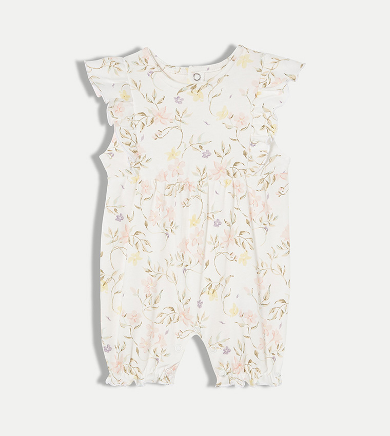 2 Flutter Sleeves Rompers