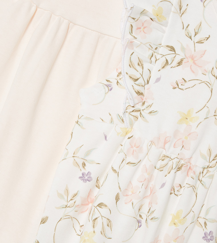 2 Flutter Sleeves Rompers