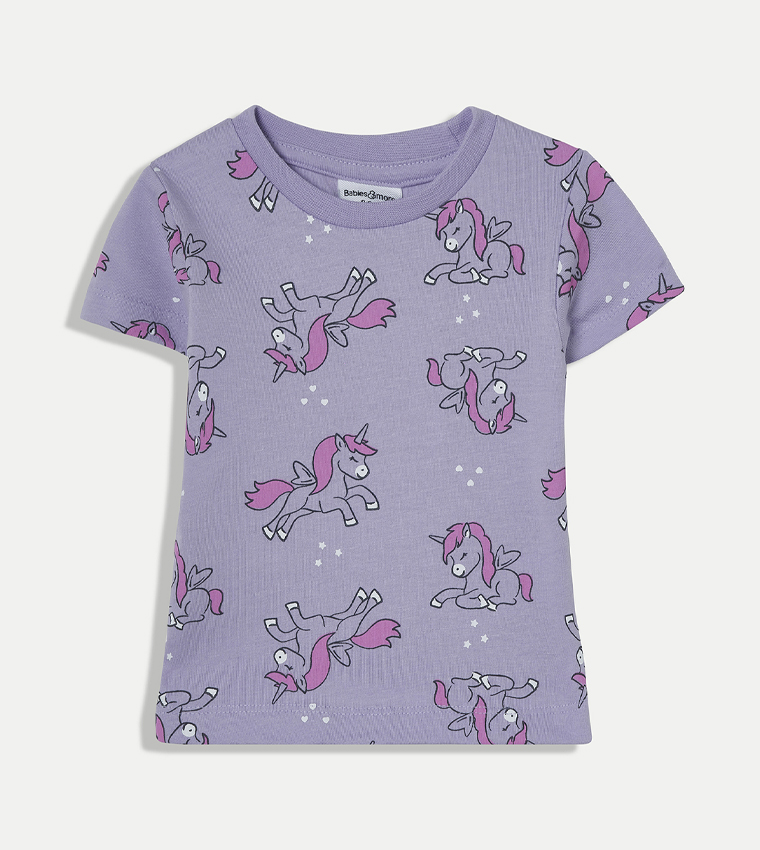 Printed T-Shirt and Shorts Set