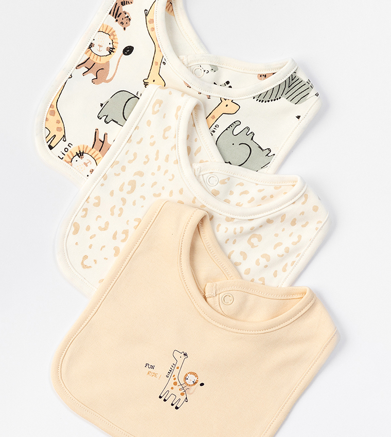 Pack of 3 Printed Bibs