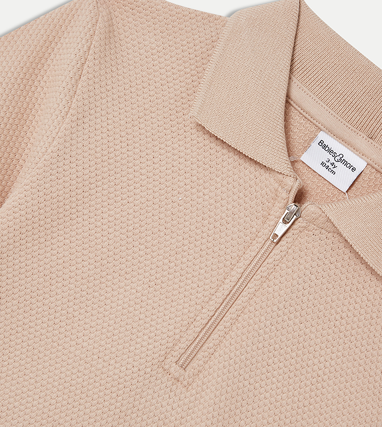 Textured Collared Co-Ord Set