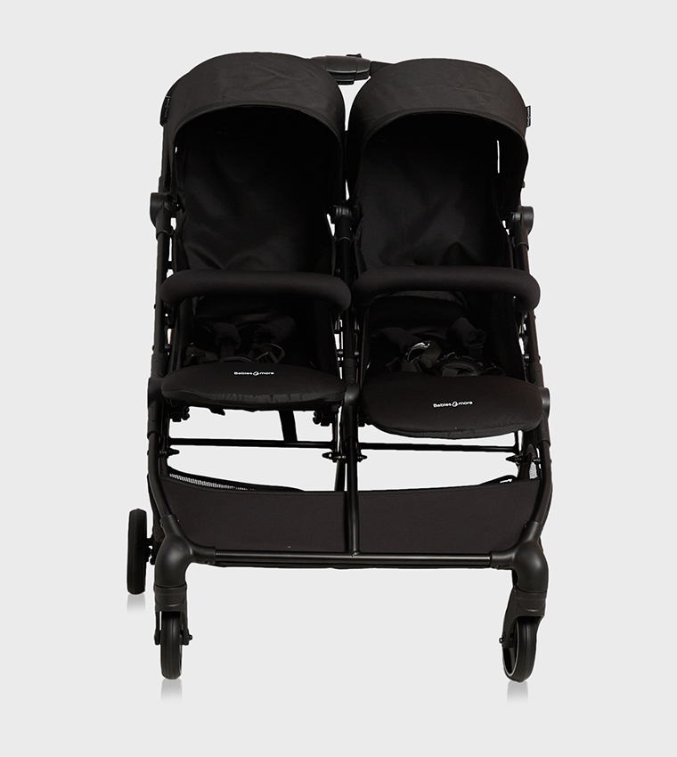 Twin Stroller – Black (From Birth to 22kg)