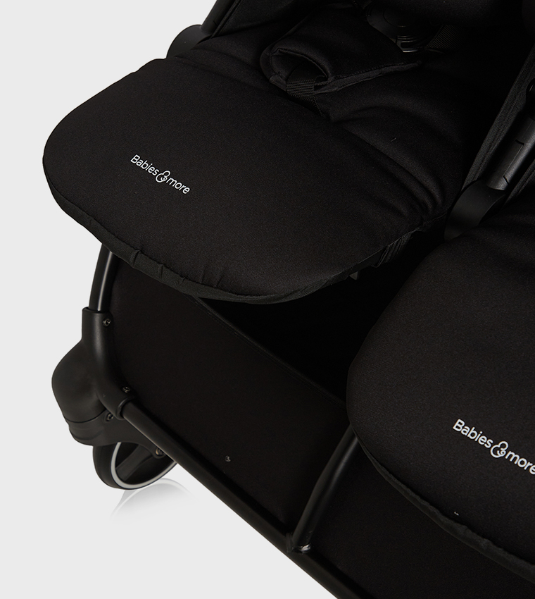 Twin Stroller – Black (From Birth to 22kg)