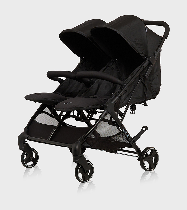 Twin Stroller – Black (From Birth to 22kg)