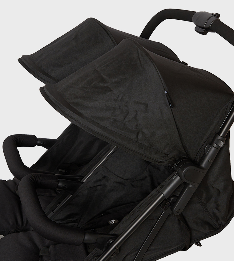 Twin Stroller – Black (From Birth to 22kg)