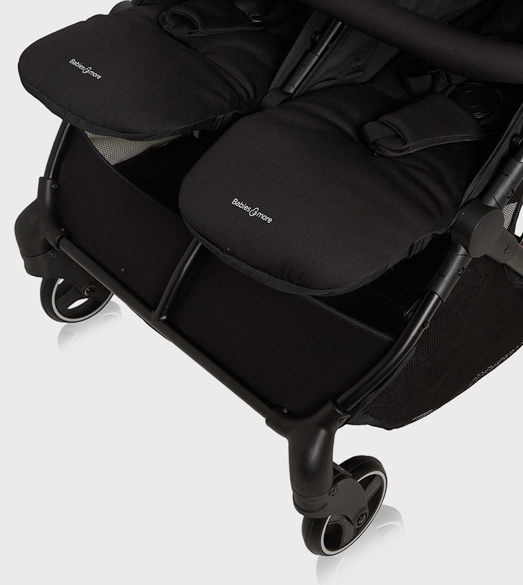 Twin Stroller – Black (From Birth to 22kg)