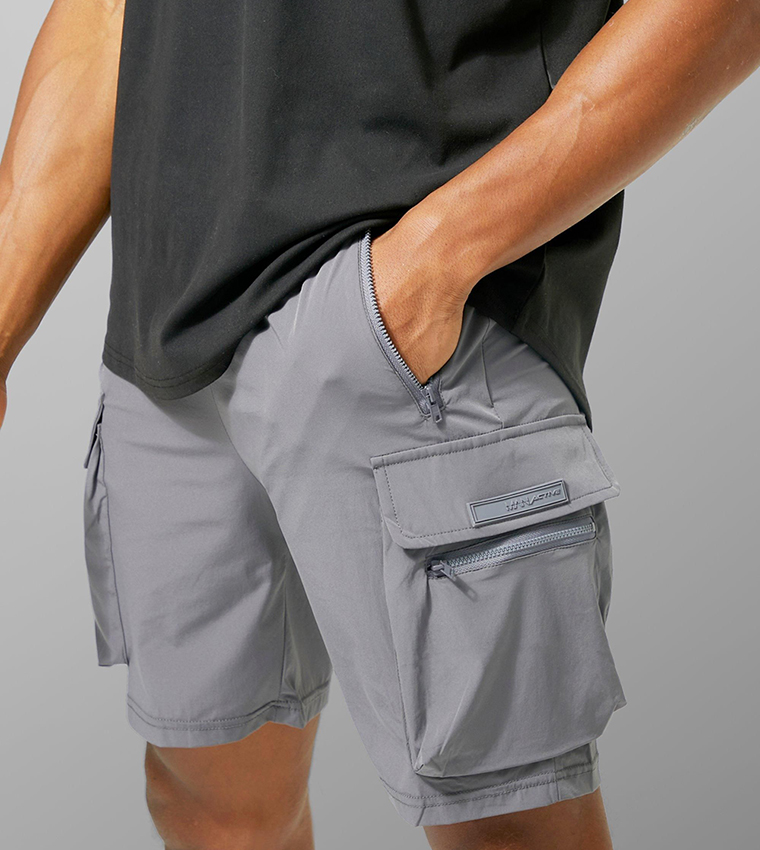 Active Lightweight Slim Fit Cargo Shorts
