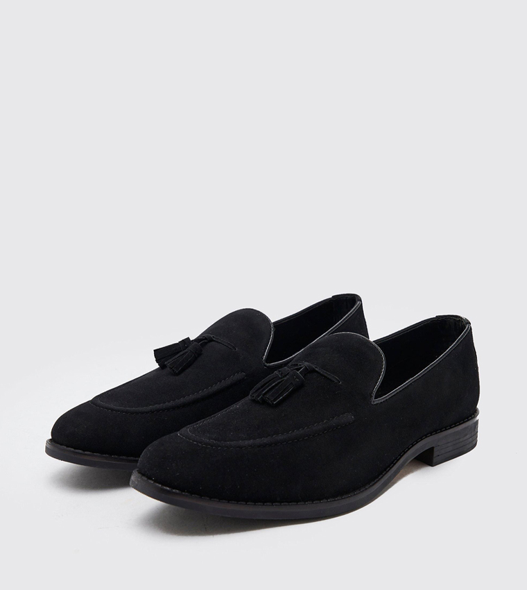 Faux Suede Tassel Loafers
