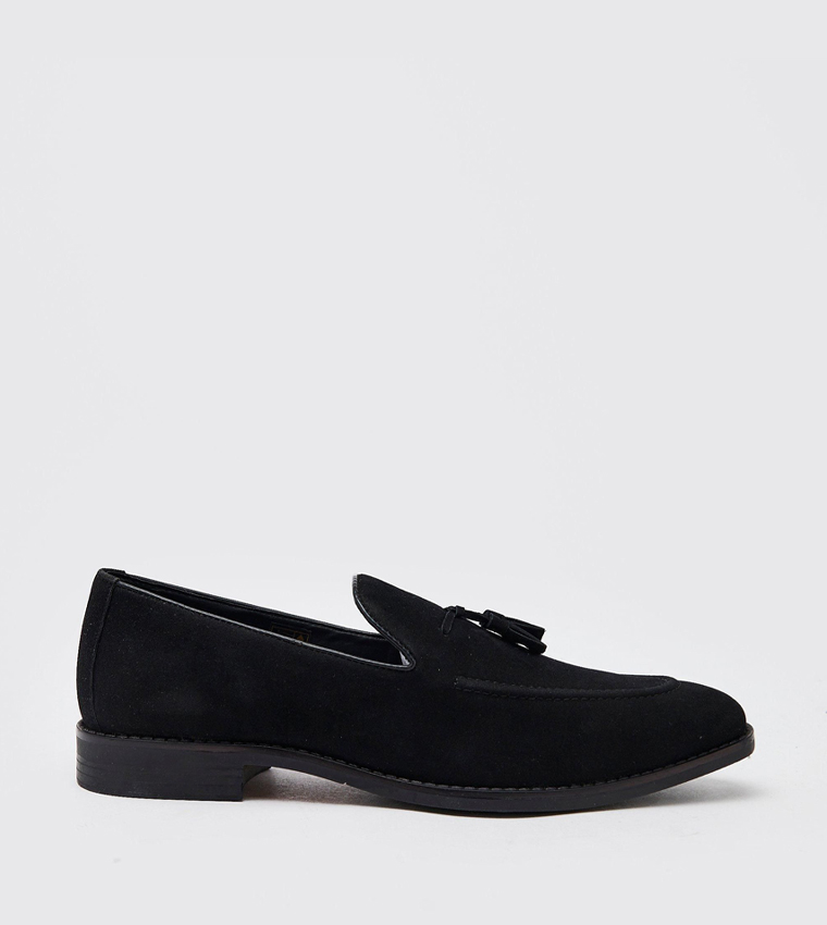 Faux Suede Tassel Loafers