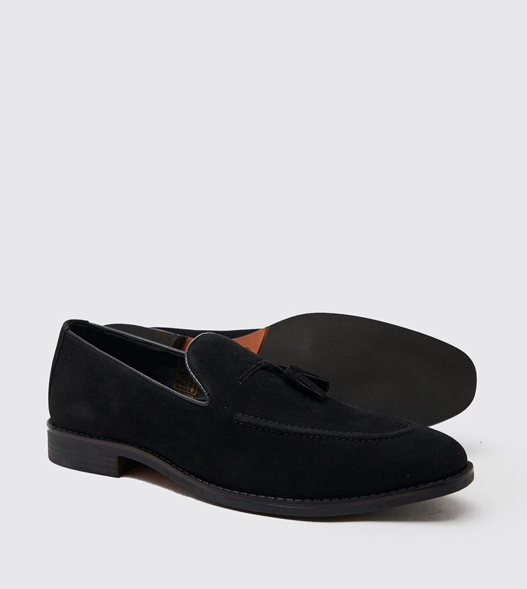 Faux Suede Tassel Loafers