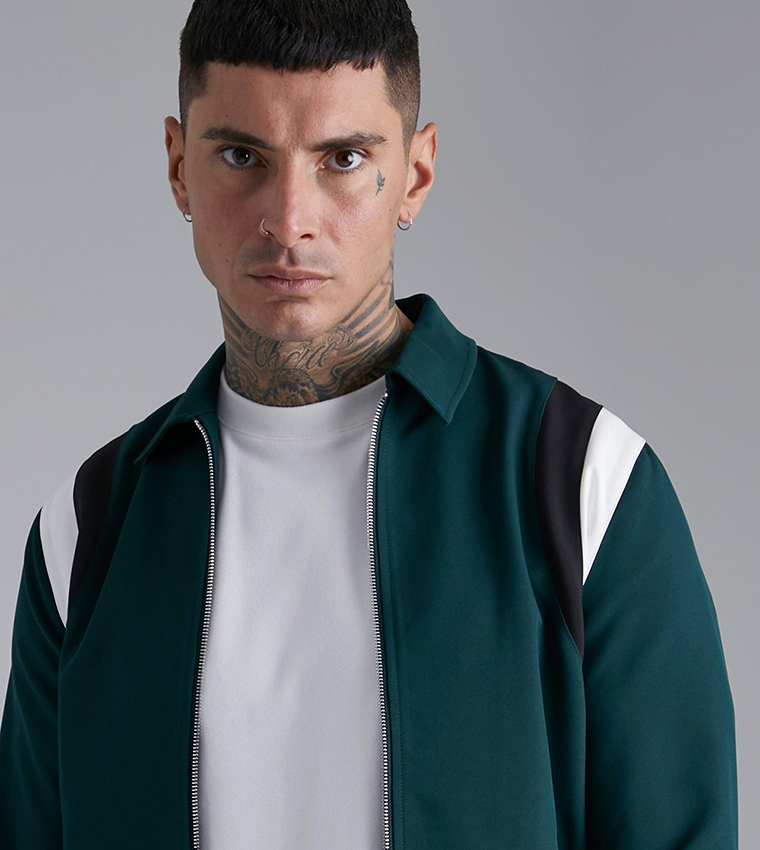 Tailored Collared Varsity Regular Fit Bomber Jacket