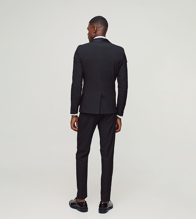 Long Sleeves Tuxedo Single Breasted Blazer