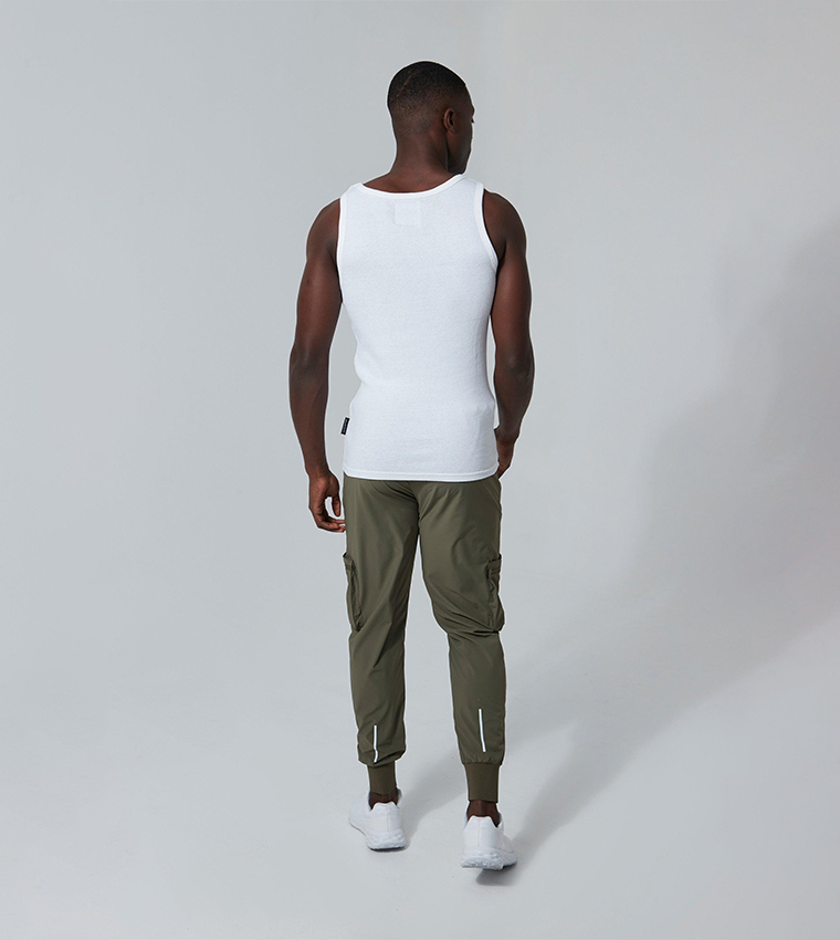 Ribbed Round Neck Vest