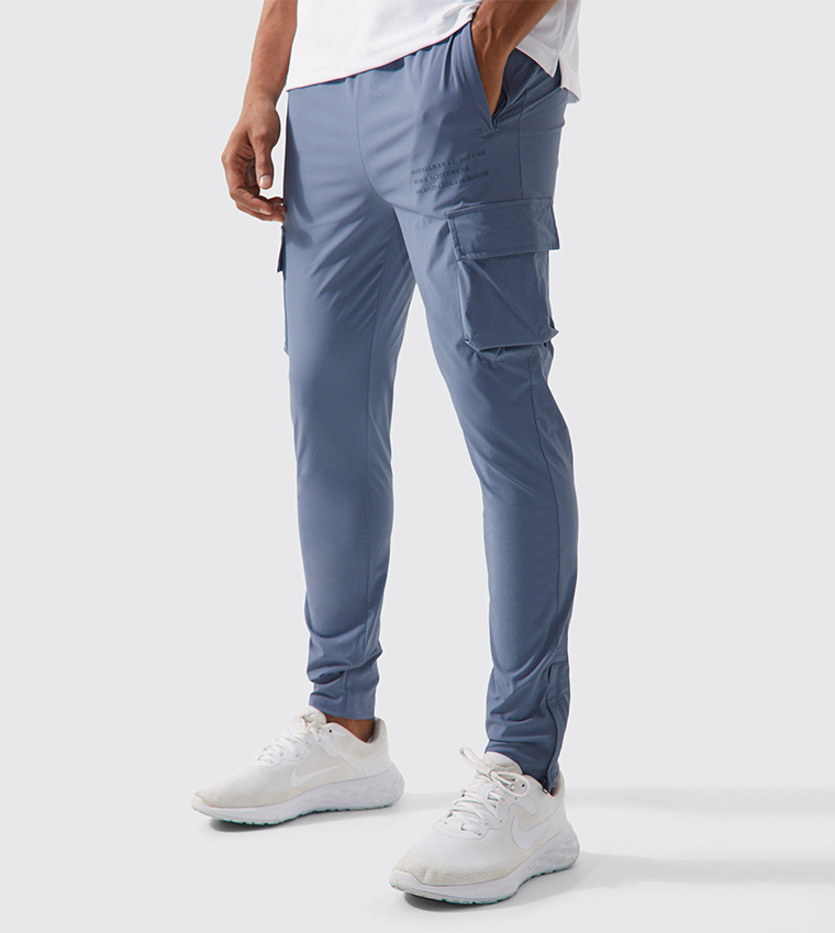Buy Boohoo Technical Cargo Joggers In Grey | 6thStreet Oman