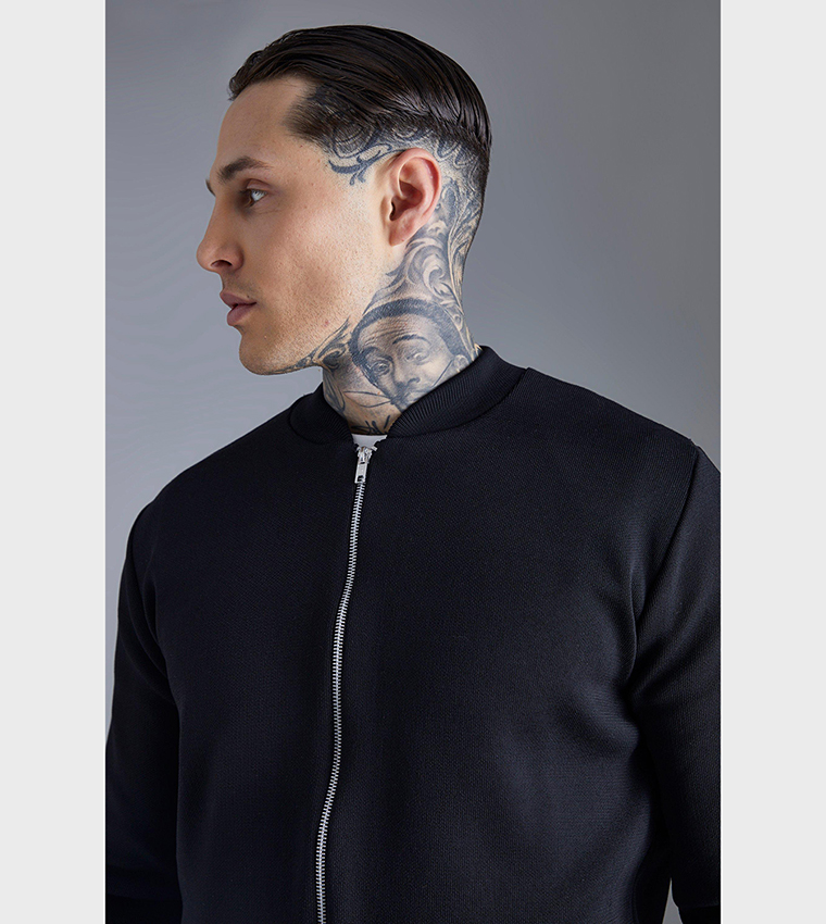Smart Knitted Bomber Jacket