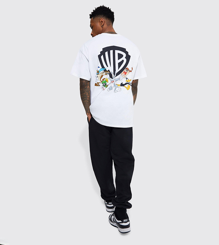Warner Bros Logo License Printed Oversized T-Shirt