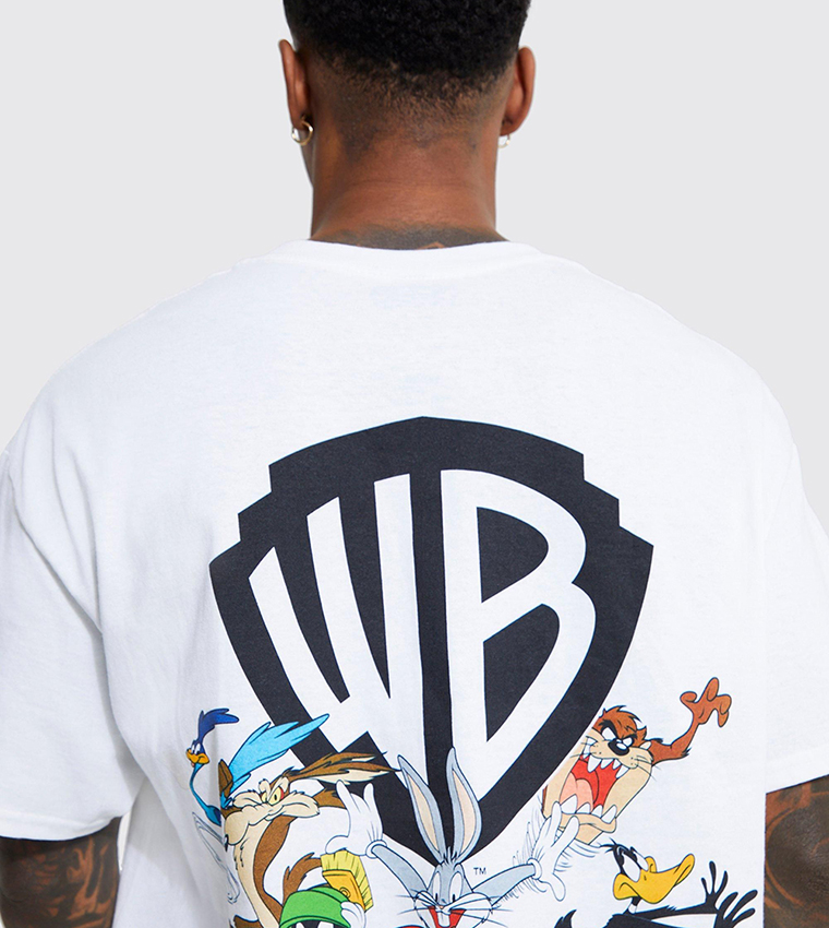 Warner Bros Logo License Printed Oversized T-Shirt