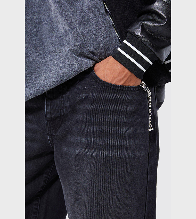 Faded Baggy Fit Jeans