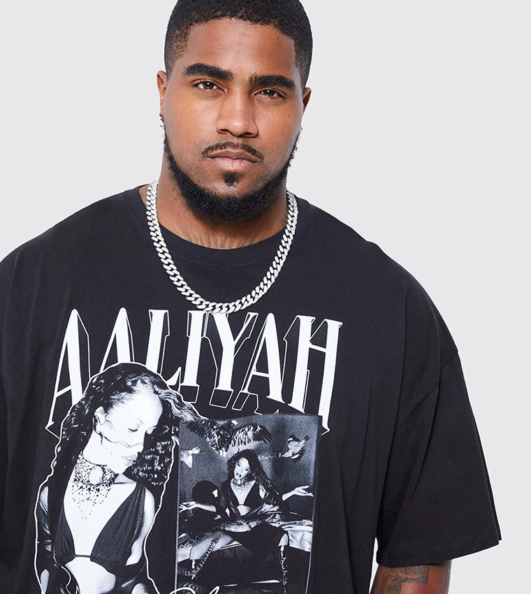 Plus & Tall Aaliyah License Printed T-Shirt