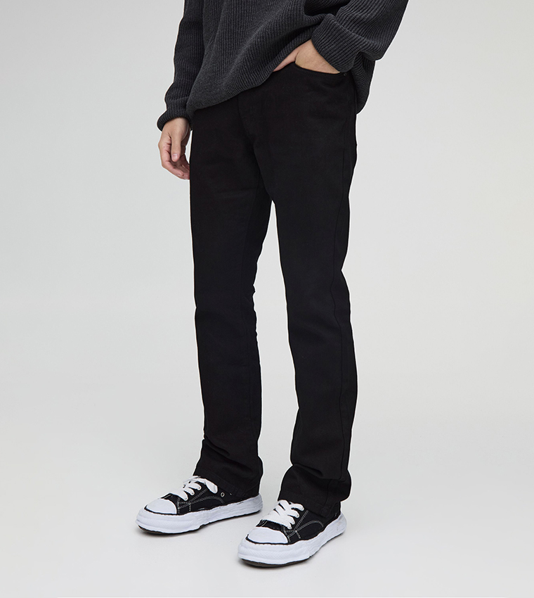 Rigid Flare Slim Fit Jeans