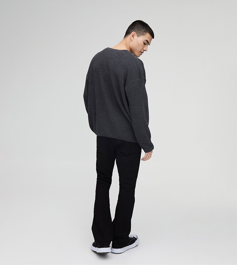 Rigid Flare Slim Fit Jeans