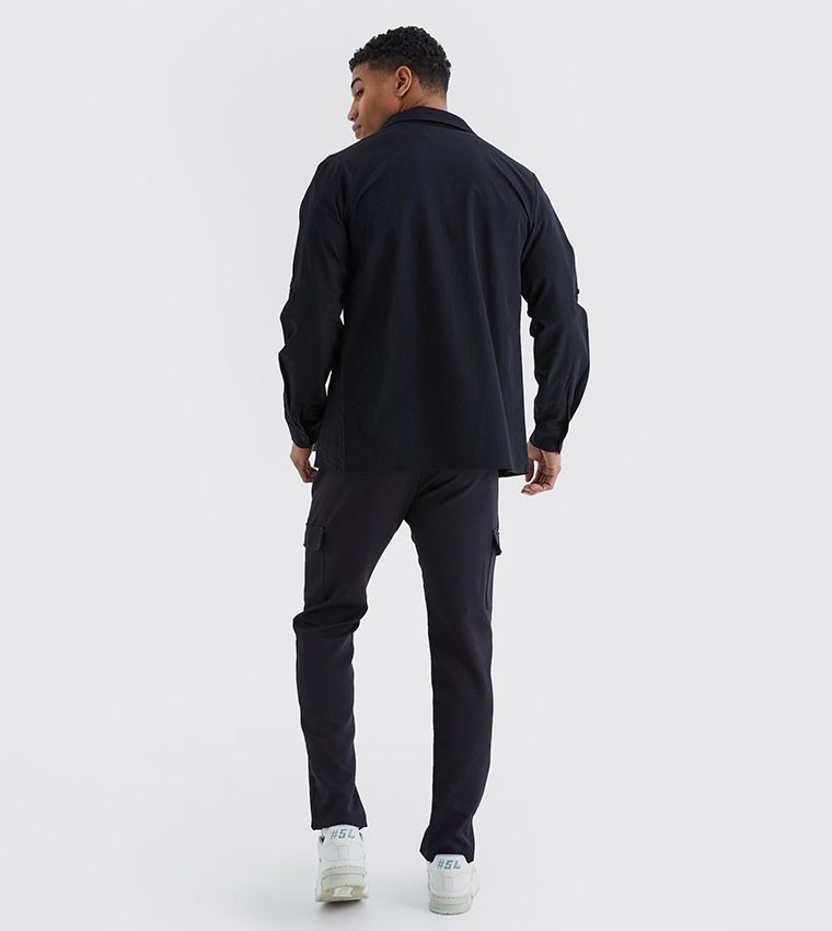 Technical 3D Pocket Utility Long Sleeves Shirt