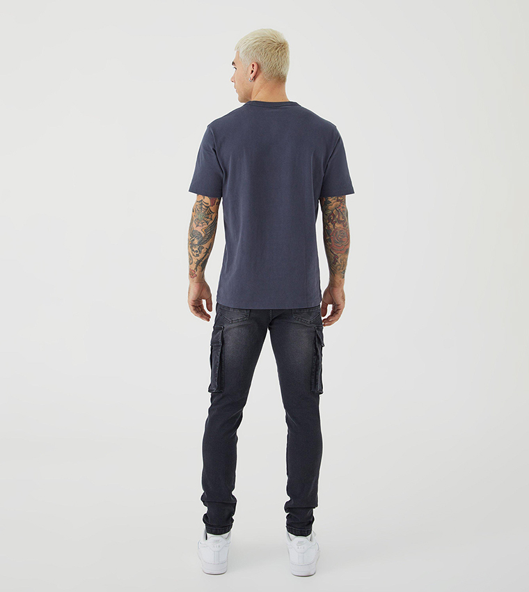 Skinny Stretch Cargo Jeans