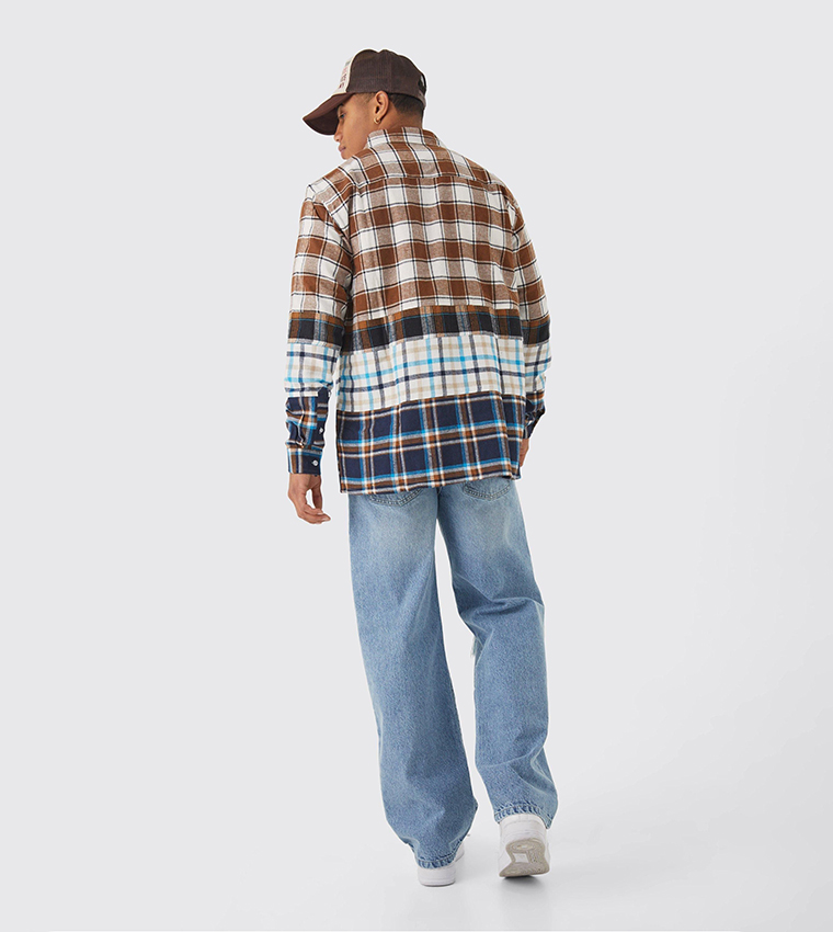 Rigid Distressed Baggy Jeans