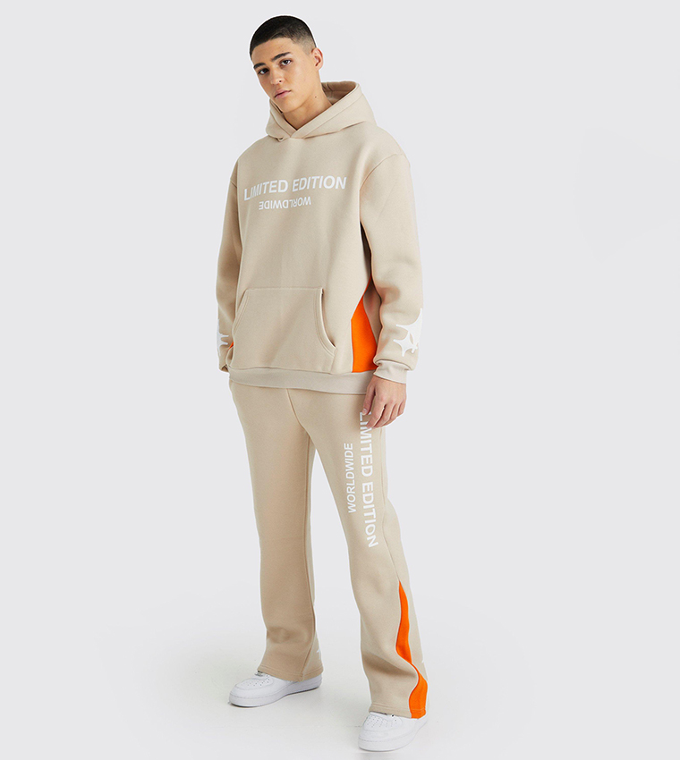 Beige Tracksuit Beige Sweatsuit Set Buy Boohoo Limited Hooded