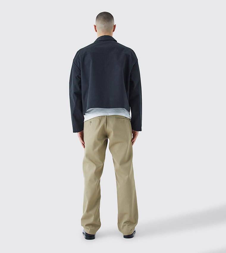 Twill Harrington Boxy Fit Jacket