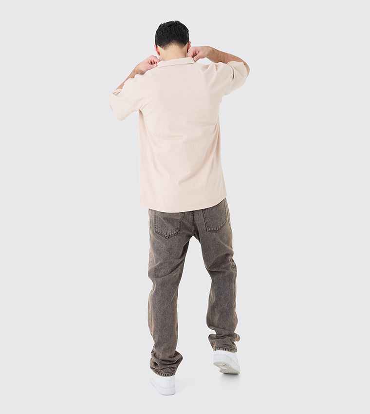 Oversized Revere Collar T-Shirt