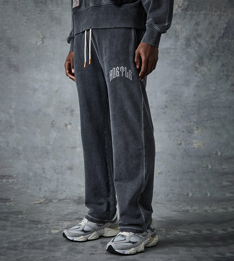 Washed Rest Day Straight Fit Sweatpants