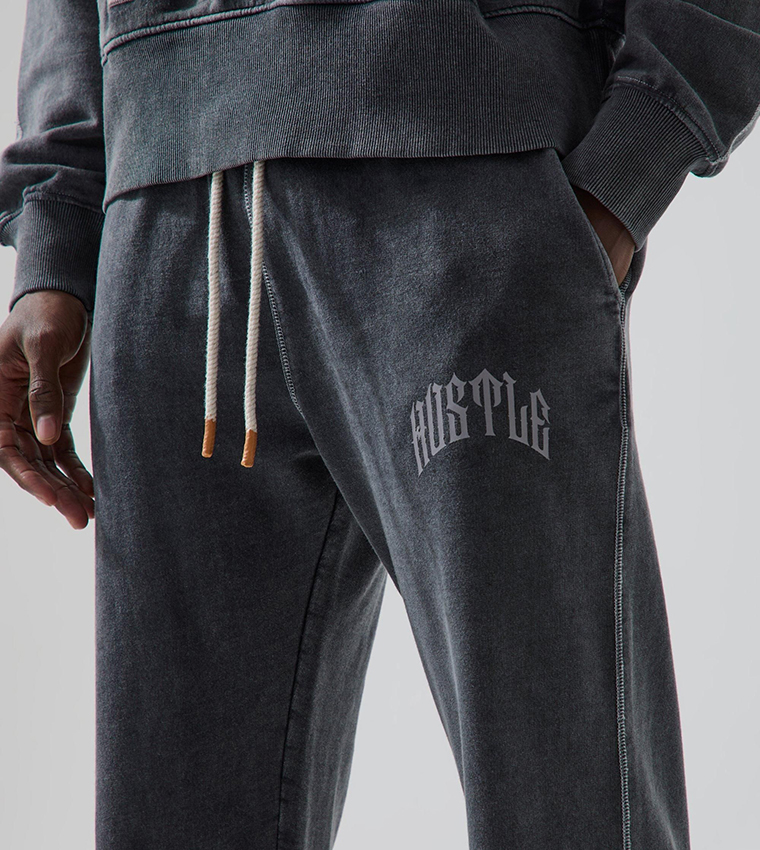 Washed Rest Day Straight Fit Sweatpants