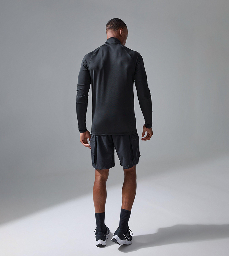 Logo Printed 1/4 Zip Active Top