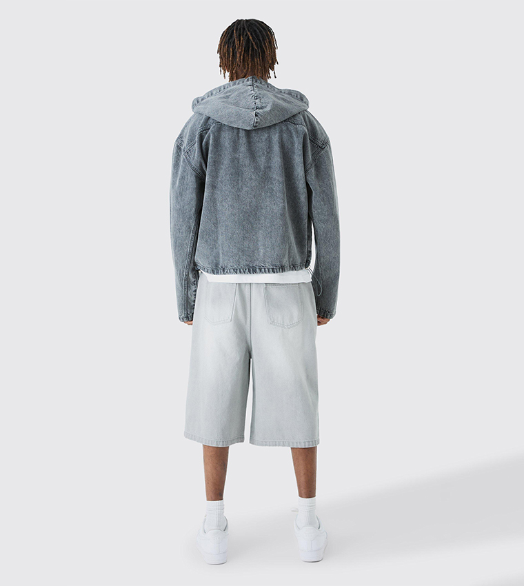 Tall Acid Wash Denim Jacket