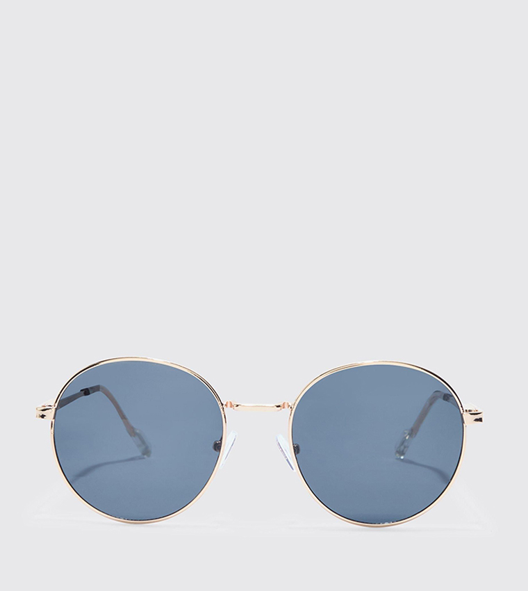 Metal Rim Round Sunglasses