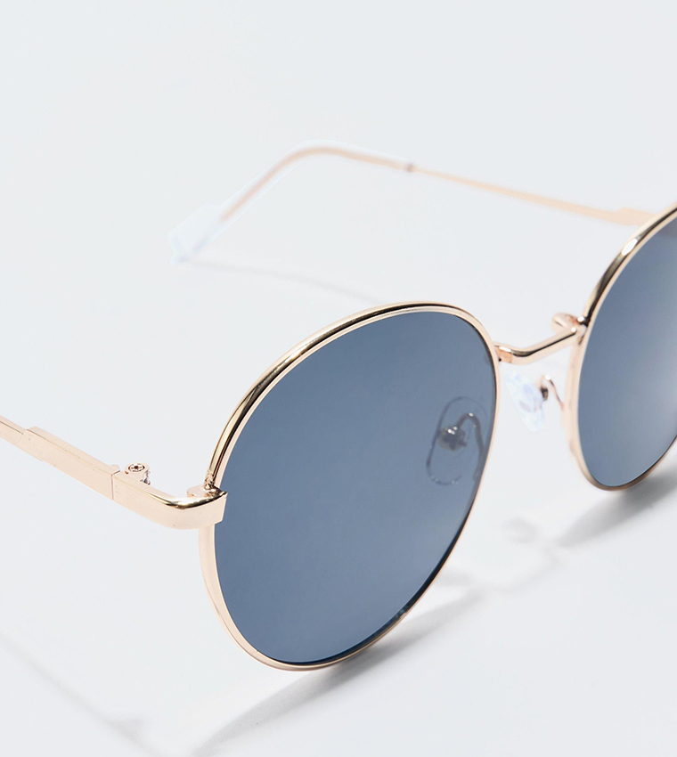 Metal Rim Round Sunglasses