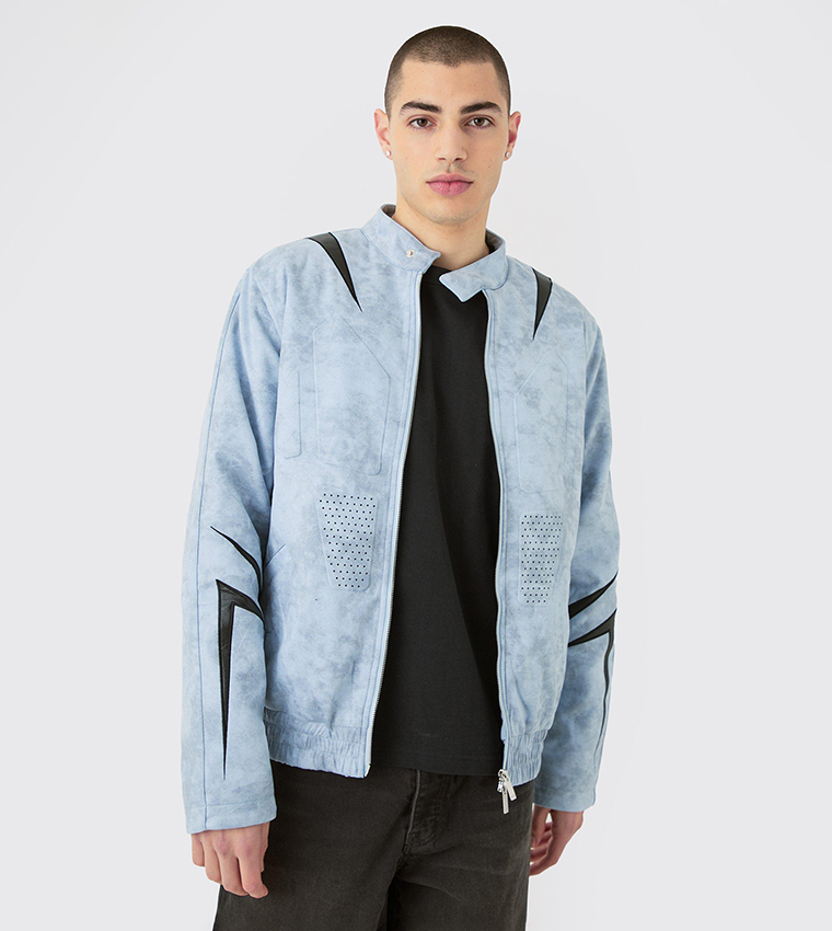 Boohooman suede jacket best sale