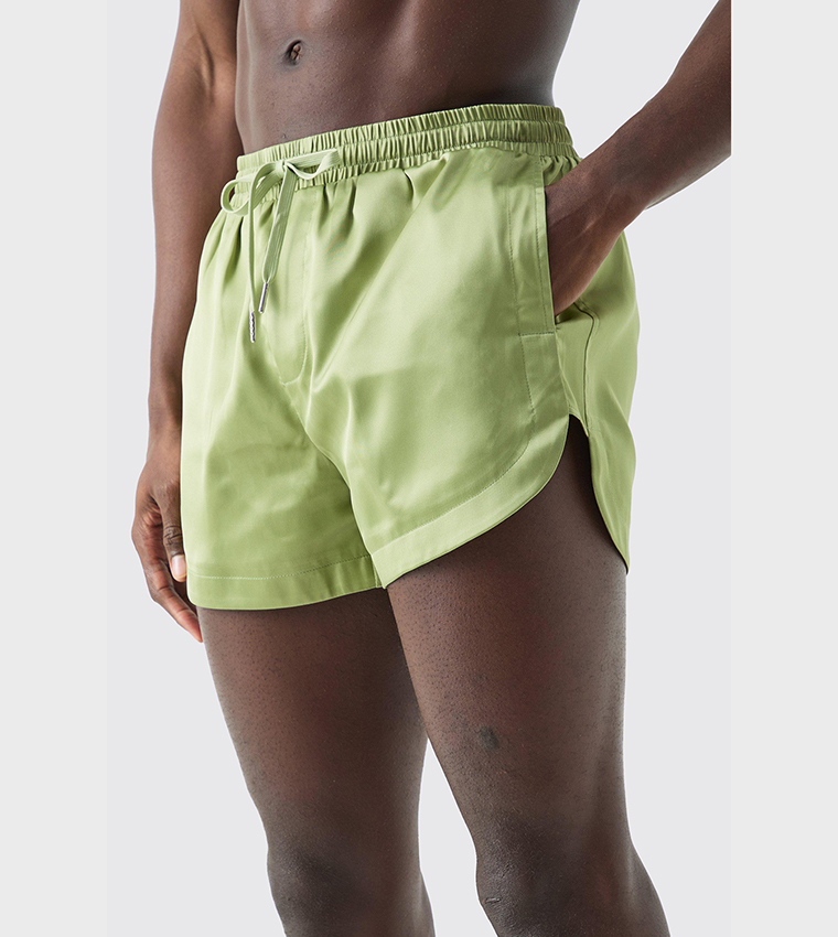 Mens Swim Boohoo Swim Shorts Buy Boohoo Smart Satin Runner