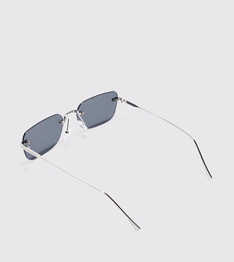 Rectangular Rimless Sunglasses