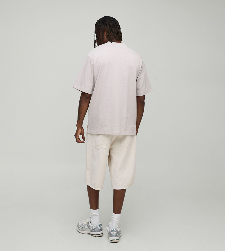 Plus & Tall Regular Fit Core Heavy Jacquard Neck T-Shirt