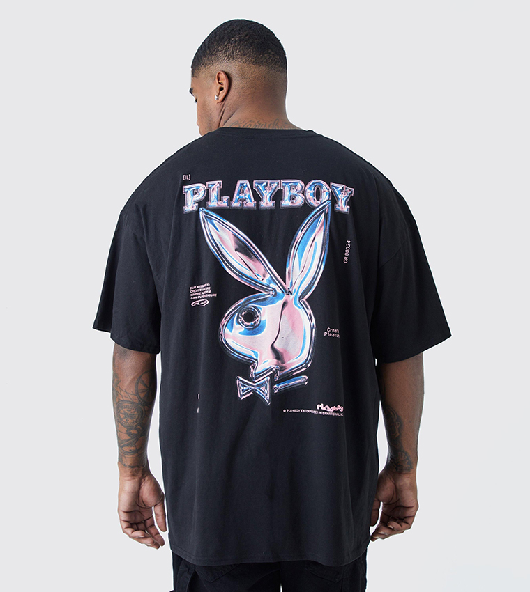 Plus & Tall Playboy License Printed T-Shirt