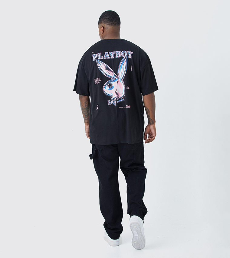 Plus & Tall Playboy License Printed T-Shirt