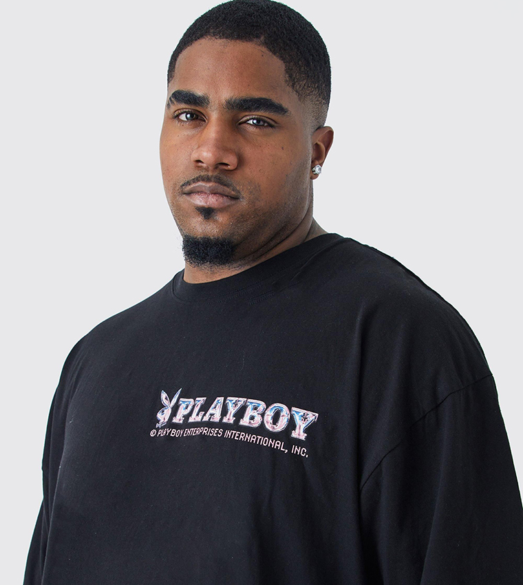 Plus & Tall Playboy License Printed T-Shirt